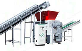 噸包袋撕碎，塑料垃圾桶撕碎，雙軸撕碎機(jī)，剪切式撕碎機(jī)